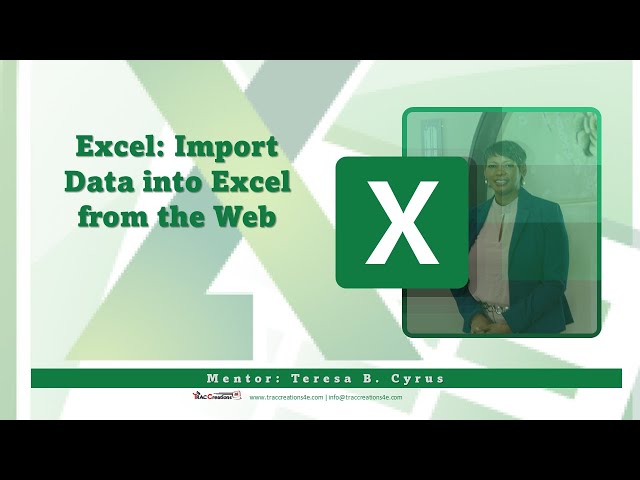 Excel - How to Import Data into Excel from Web