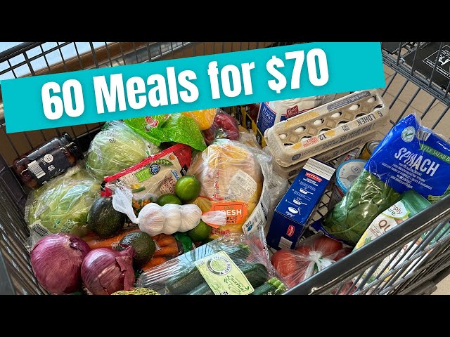 60 Meals for $70 | Budget Friendly Meals | Emergency Grocery Budget Meal Plan
