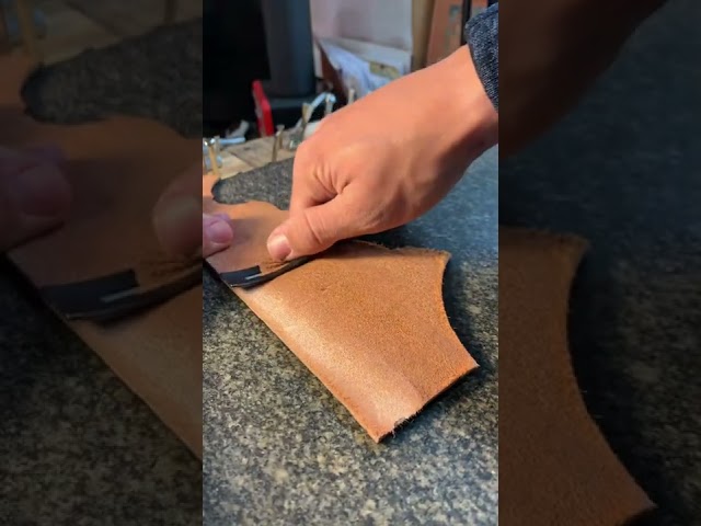 Skiving leather