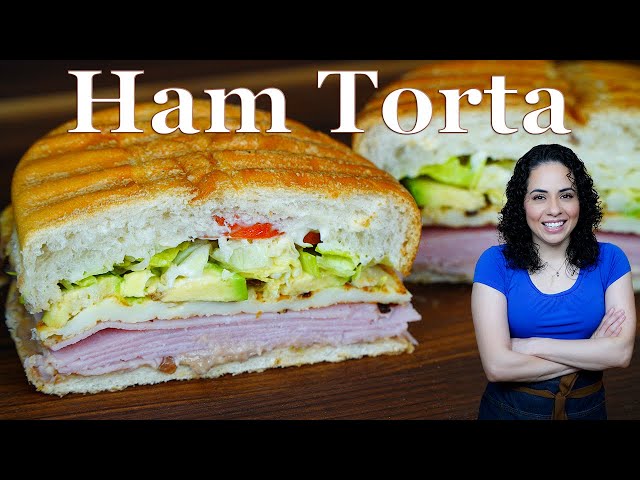 Mexican HAM Torta sandwich | EASY Panini press Mexican sandwich | Villa Cocina
