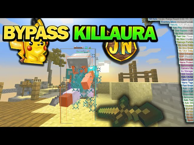 how to bypass Killaura Pika/Jartex