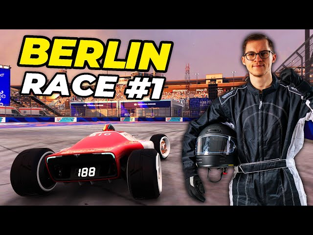 I played TrackMania Formula E - Berlin Race #1!