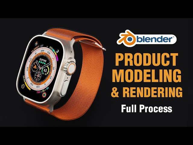 3D Product Modeling & Rendering | Blender | Apple Watch | Full Process