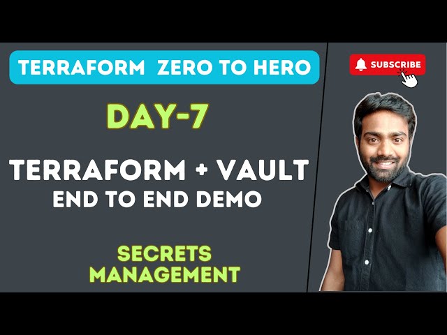 Day-7 | Terraform Vault Integration | Secrets Management | #terraform #abhishekveeramalla