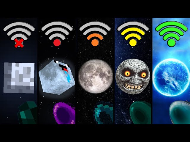 minecraft moon with different Wi-Fi be like