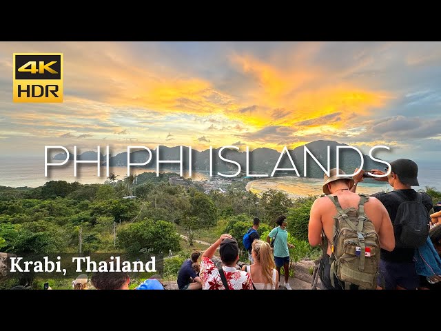 [KRABI] Phi Phi Islands in Krabi | Phi Phi Walking Street and View Point | Thailand" [4K HDR]