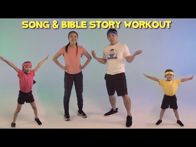 We Serve A Mighty God ⚡️ Song & Bible Story Workout for Kids | @CJandFriends and @BoboPE