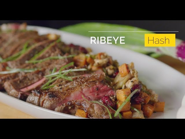 One Pan Ribeye With Sweet Potato Hash (ButcherBox Ribeye Steak | Sear; Roast)