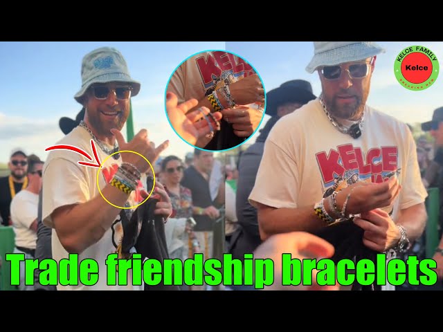 Swifties happy to trade friendship bracelets with Travis Kelce at 'Kelce Jam' music festival