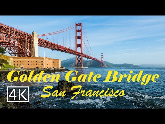 [4K] Golden Gate Bridge and Fort Point - San Francisco - California - Walking Tour