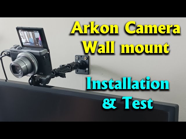ARKON Camera Wall Mount for Cameras installation and review
