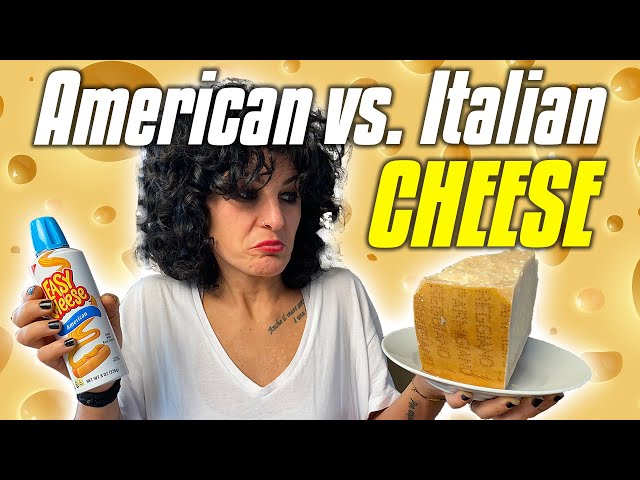 Italian vs. American Cheese Blind Taste Test | Italian Tries American Cheese
