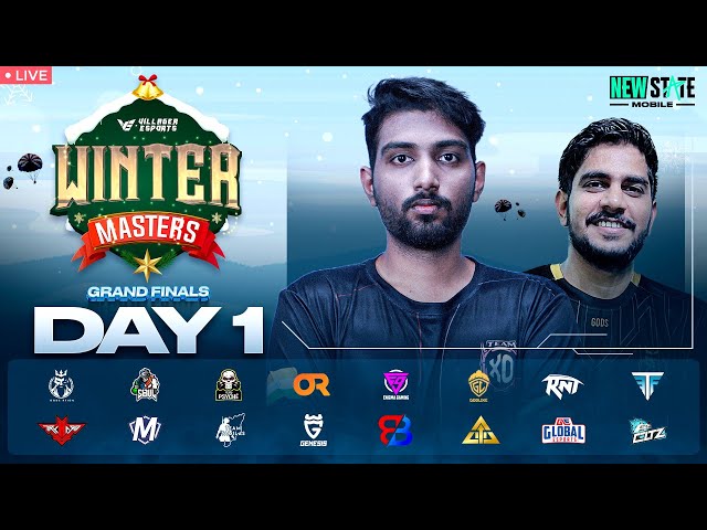 Villager Esports Winter Masters 2023 - GRAND FINALS ~ DAY 1 | NEW STATE MOBILE