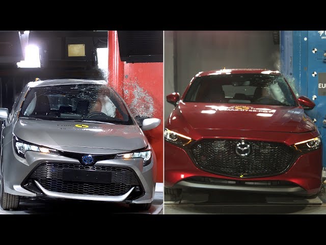 2019 Mazda 3 vs 2019 Toyota Corolla – Crash tests