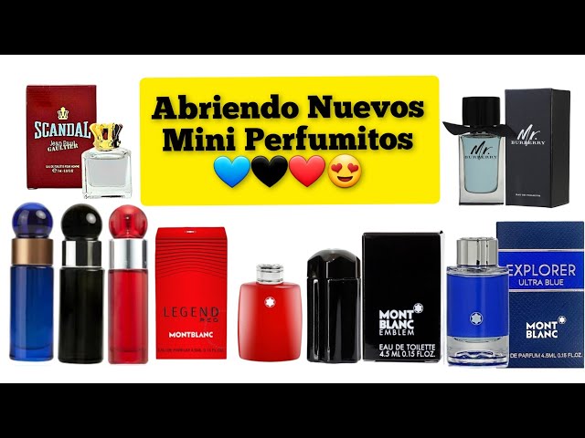 Abriendo Mini Perfumitos 💙🖤❤️😍😍
