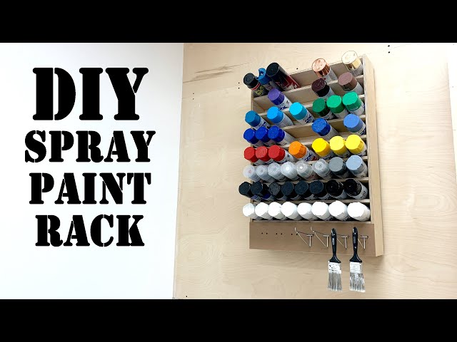 Simple DIY Spray Paint Rack