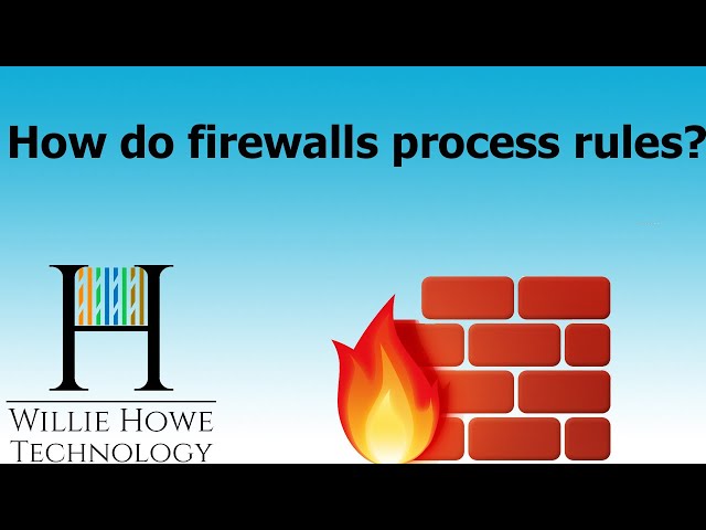 How do firewalls process rules?