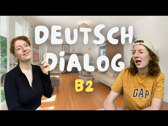 German Dialogue | B2 + Subtitles in German & English + Vocabulary list 🇩🇪 Learn German ✨