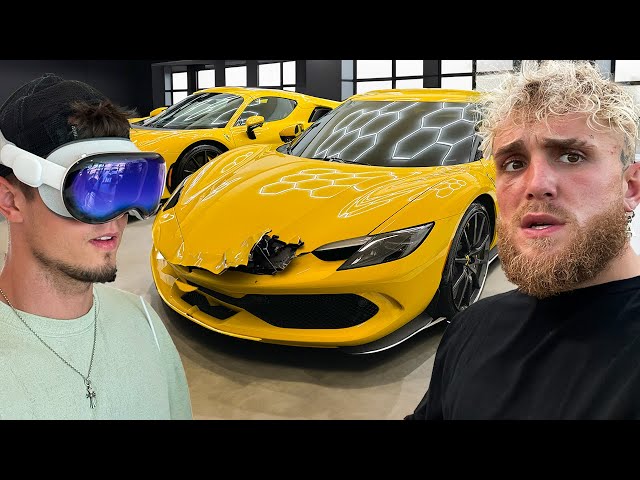 He Crashed Into My Ferrari Using The Apple Vision Pro!