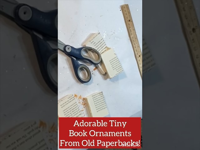 Great Upcycling Idea for Old Paperback Books #shorts