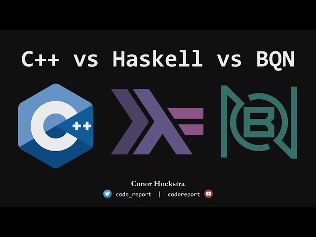 Lightning Talk: C++ vs Haskell vs BQN - Conor Hoekstra - C++ on Sea 2023