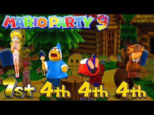 Mario Party 9 High Rollers - Peach vs Kamek vs Shy Guy vs Rosalina (Master Difficulty)