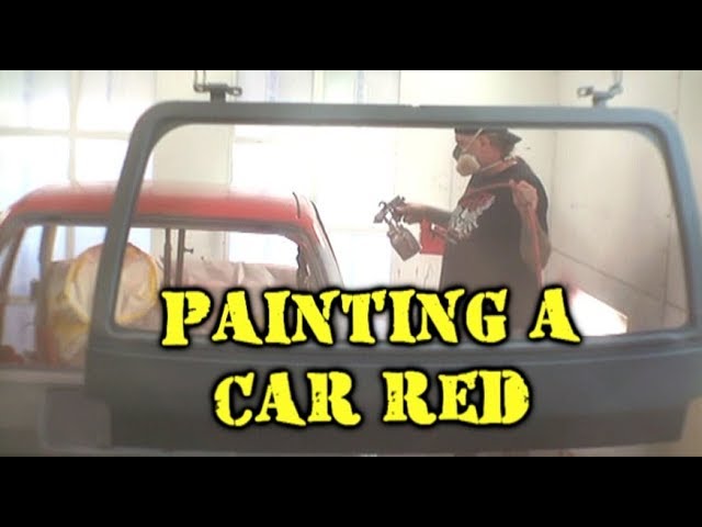 How To Restore A "THROW AWAY CAR" - Painting It RED
