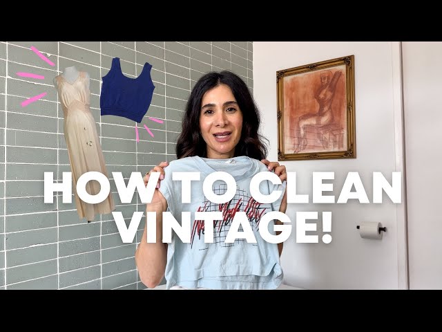 HOW TO CLEAN VINTAGE CLOTHING! TIPS FOR DELICATES & WOOL