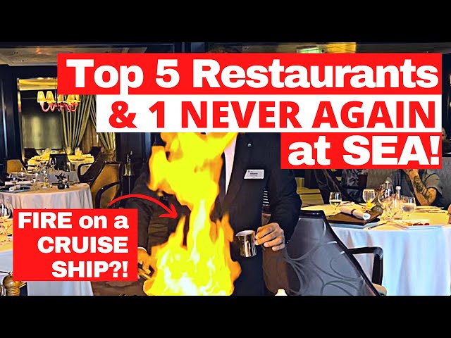 OUR TOP 5 SPECIALTY RESTAURANTS ON CRUISE SHIPS! (and ONE we will NEVER EAT at AGAIN!) 🤮