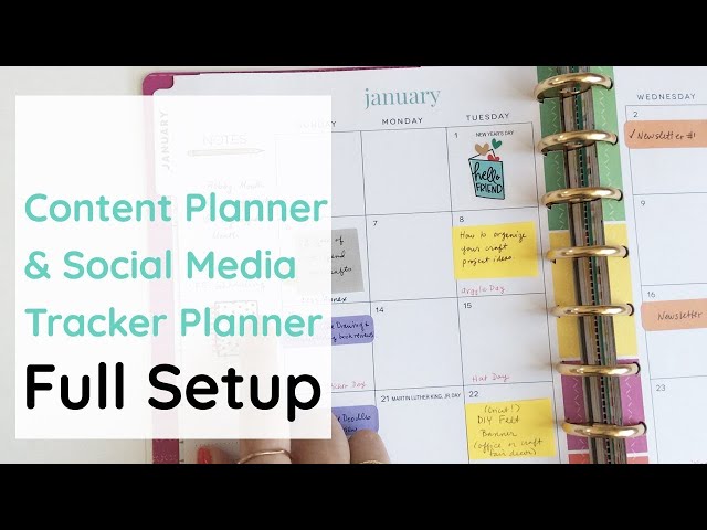 How I Plan My Content | 2019 Miss Maker Happy Planner