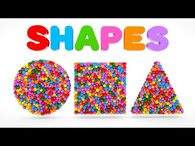 Learn Shapes with Color Balls - Colors Videos Collection for Children