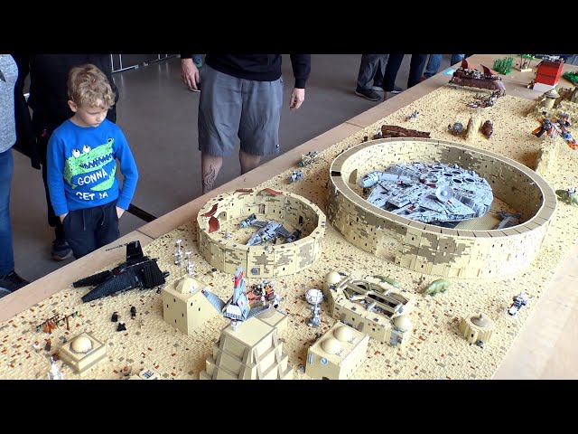 Huge LEGO Star Wars Tatooine with Jabba's Palace, Millennium Falcon Hangar & More!
