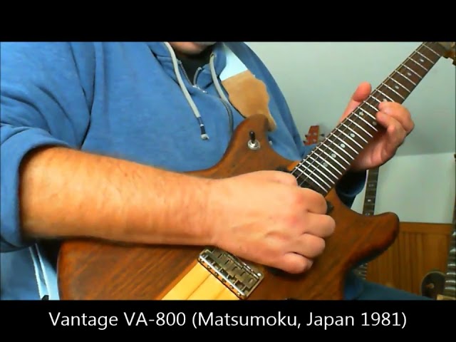 Guitar Demo: Vantage VA-800 (Matsumoku 1981) Cover: "Another brick in the wall", Pink Floyd)