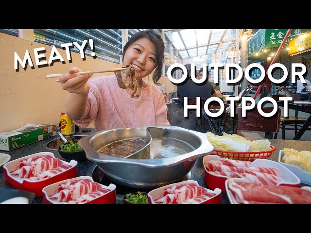 All You Can Eat OUTDOOR HOTPOT Tour in New York 🍲🗽