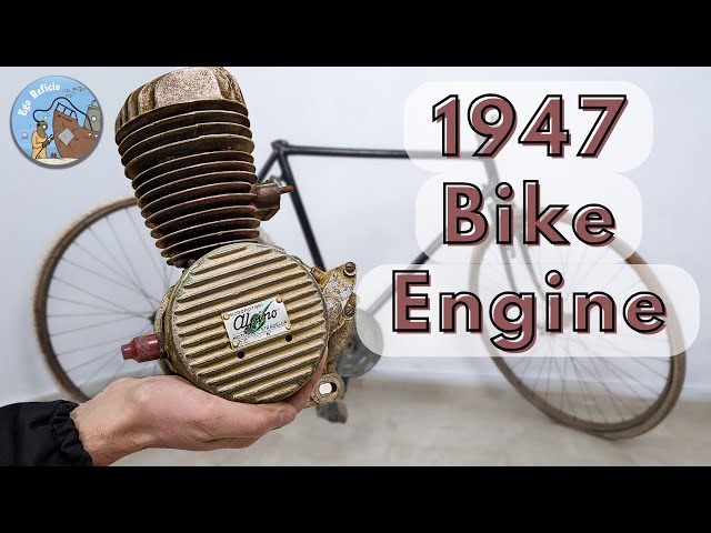 A Little Engine for a Bicycle from 1947 - Conservative Restoration