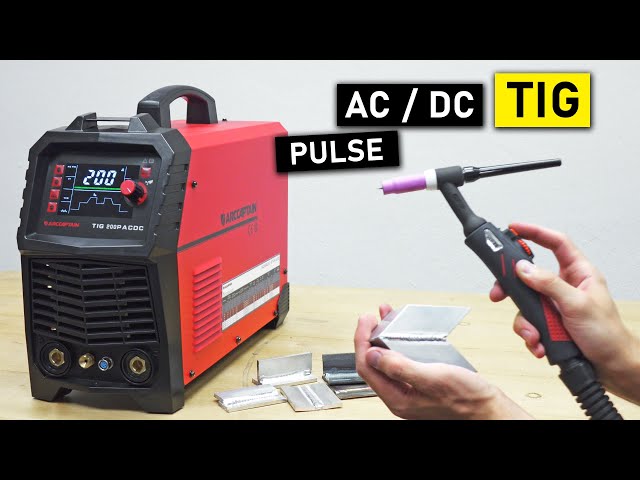 AC / DC TIG Welder with Pulse - ARCCAPTAIN TIG200P AC DC  | Unboxing & Test
