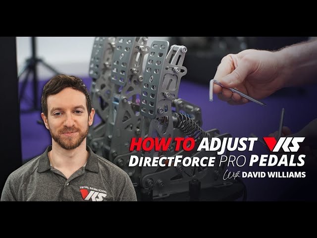 How to adjust the VRS DirectForce PRO Pedals Tutorial by David Williams