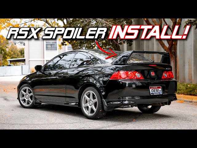 The Acura RSX is Better with a WING! | OEM DC5 Spoiler Install