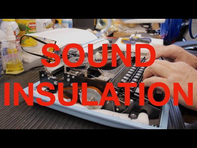 Adding Typewriter Sound Insulation