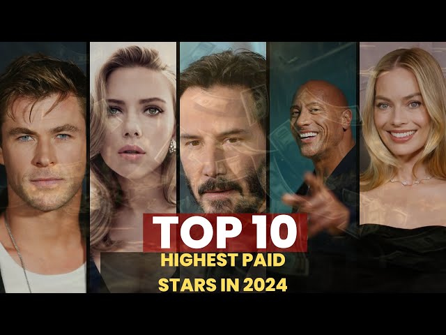 💰💎 Hollywood's Top 10 Highest-Paid Stars Revealed! 🌟💸💰