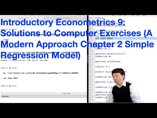 Solutions to Computer Exercises (A Modern Approach Chapter 2) | Introductory Econometrics 9