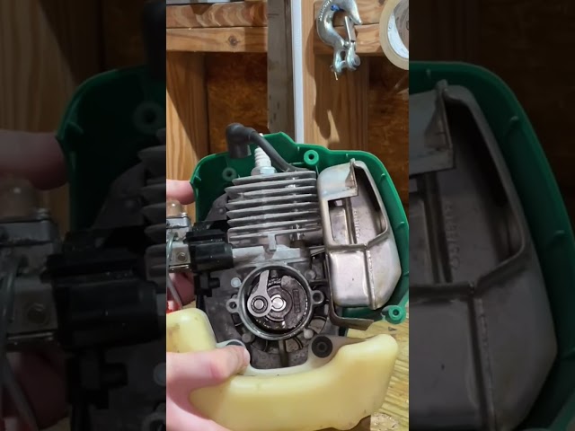 Inside of a 2 stroke engine! Small engine repair #shorts #tools #engine