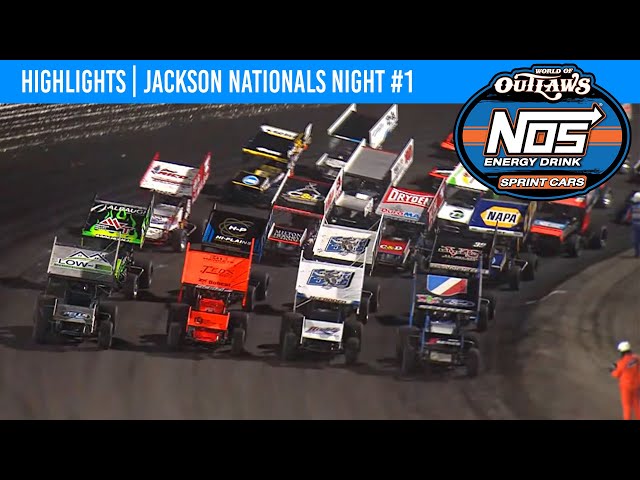 World of Outlaws NOS Energy Drink Sprint Cars | Jackson Motorplex | August 17, 2023 | HIGHLIGHTS