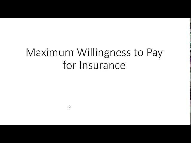 Solving for Maximum Willingness to Pay for Insurance
