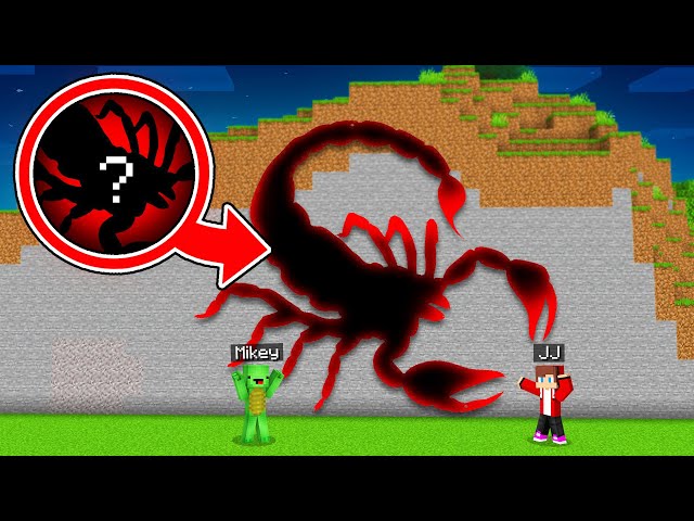 JJ and Mikey Found SCORPION Inside This BIGGEST SPIDER PRINT in Minecraft Maizen!