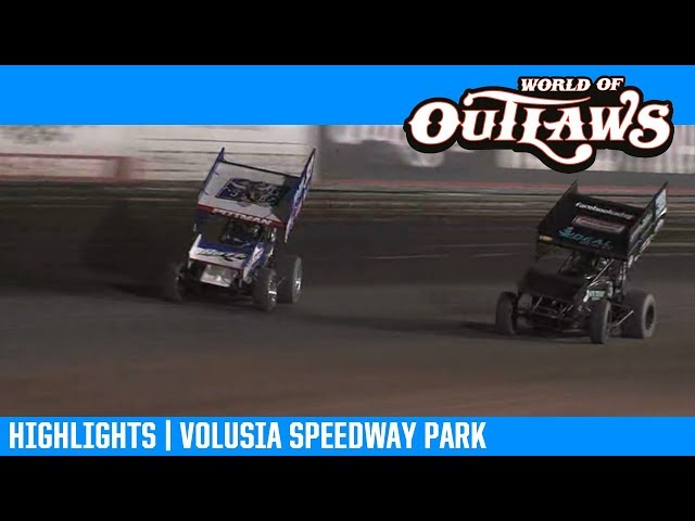 World of Outlaws NOS Energy Drink Sprint Cars Volusia Speedway Park February 9, 2019 | HIGHLIGHTS