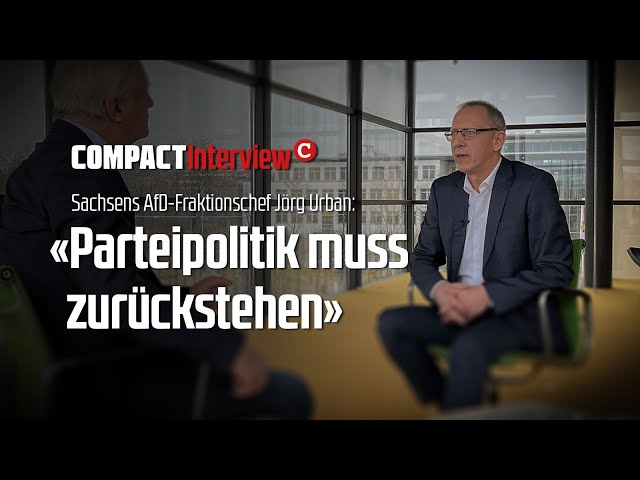 Sachsens AfD-Chef Urban:  «Beim Frieden muss Parteipolitik zurückstehen»