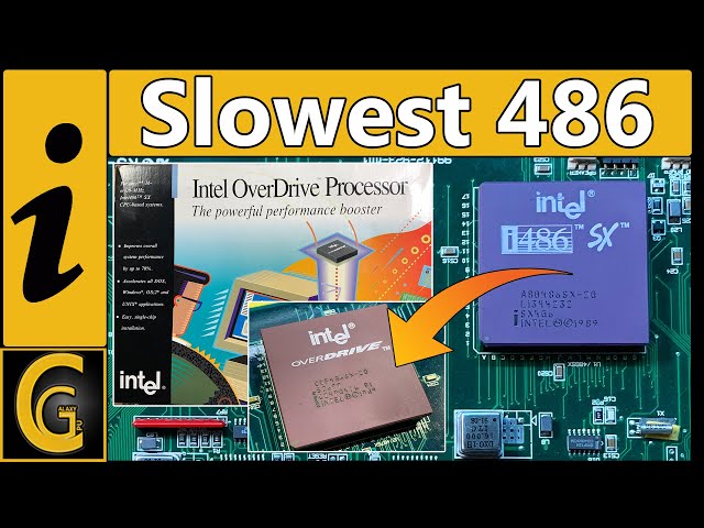 20 MHz Intel 486SX Benchmark & Unboxing Overdrive CPU