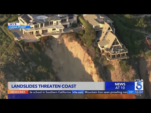 Landslides threaten homes along SoCal coastline