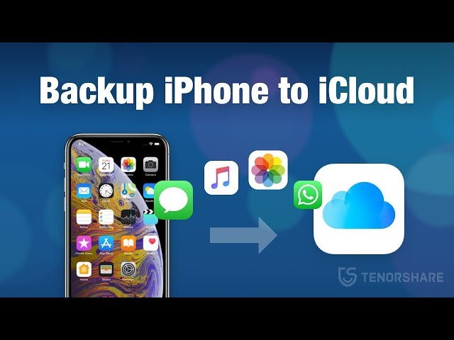 Backup iPhone XS/XR/X/8/7/SE/6S/6/5S/5 to iCloud